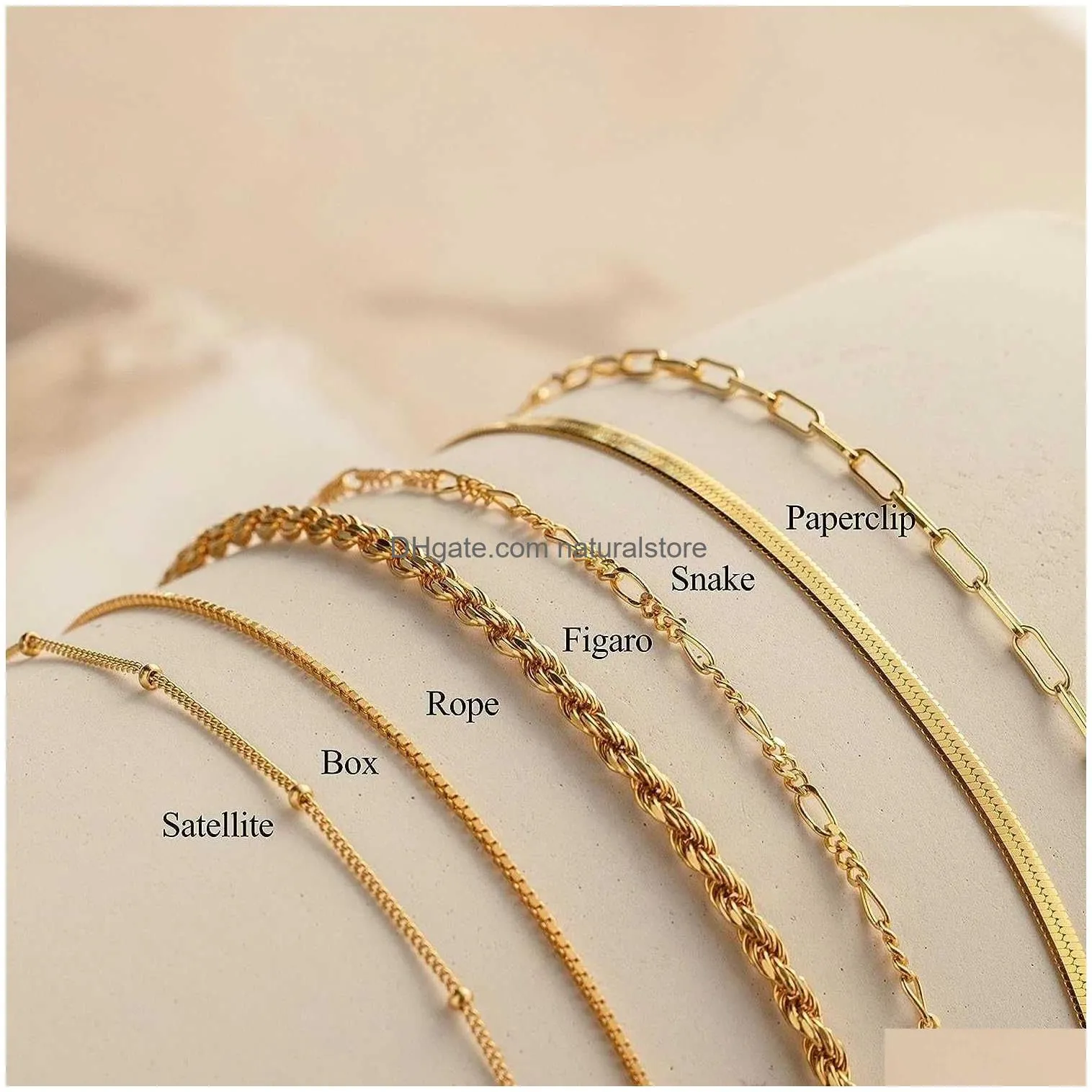 Pendant Necklaces Dearmay Gold Bracelets For Women Waterproof1 4Kr Ealg Oldj Ewelrys Etsf Orw Oment Rendyt Hind Aintys Tackablec Ubanl Dhnrd