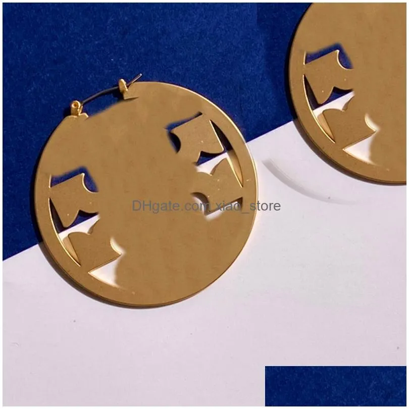 hoop earings designer jewelry 5cm studs earring gold hoops luxurys6130299