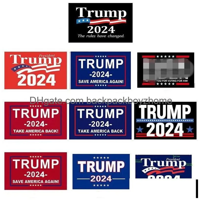 Banner Flags Trump Election 2024 Keep Flag 90X150Cm America Hanging Great Banners 3X5Ft Digital Print Donald Us Drop Delivery Home Gar Dhvnf