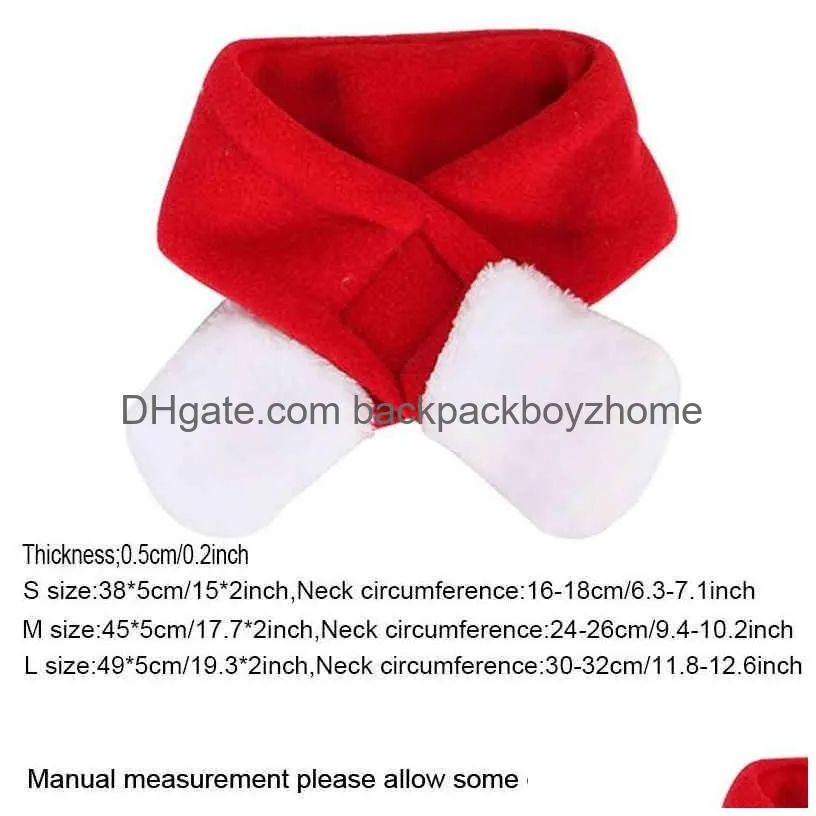 Dog Apparel Merry Christmas Cute Dog Apparel Small P Santa Hat Scarf Clothes Xmas Decoration Puppy Kitten Cat Cap Happy New Year Gift Dh2Wj