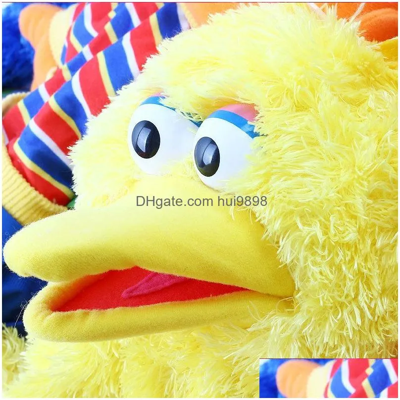 puppets original large sesame stree hand puppet cute elmo cookiemonster sesame street soft plush toy marionetas doll good quality