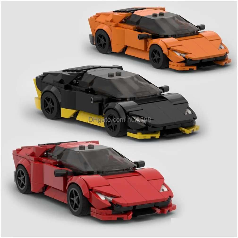 action toy figures moc brick lambo poison v2 gallardo hurricane aventador svj countach sian miura racing champion block vintage car toy