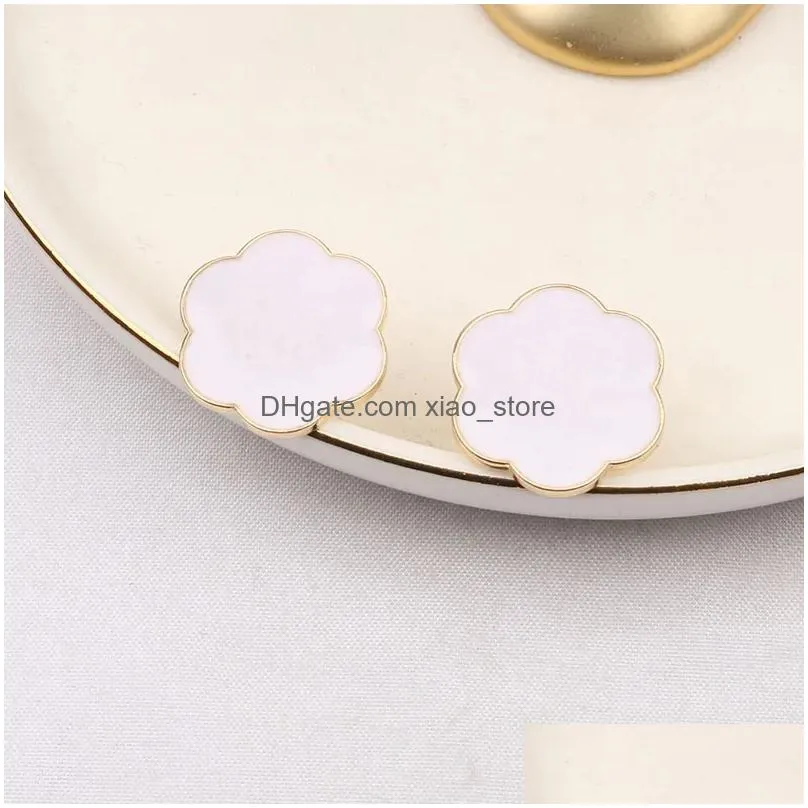 layers 18k gold plated 925 silver earring snumber double letters dangle drop metal earring ear studs for women wedding party