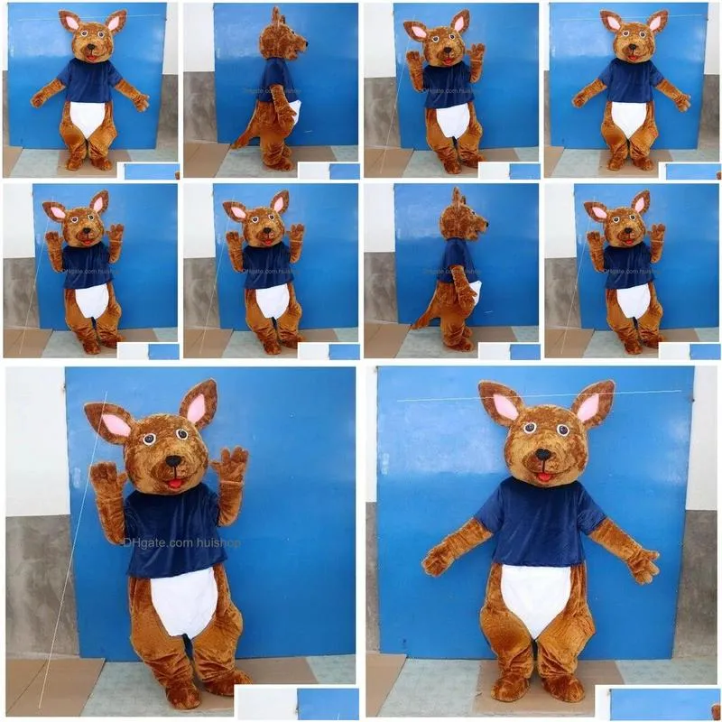 Mascot Kangaroo Costume Set Party Game Advertising Halloween Christmas Drop Delivery Apparel Costumes Dhgrq