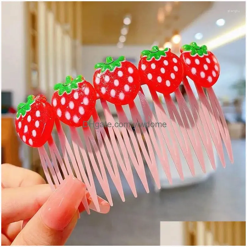 Hair Accessories Children Cute Colors Cartoon Fruit Flower Clips Girls Lovely Kids Hairpins Drop Delivery Dhv0H