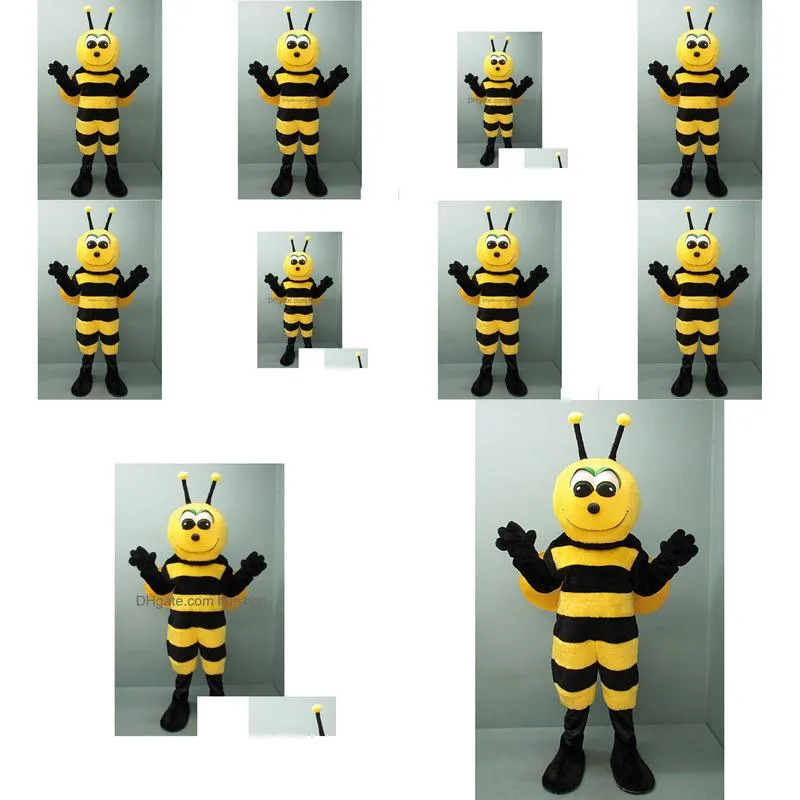 Mascot Halloween Baby Bee Costumes Cartoon Character Adt Women Men Dress Carnival Unisex Adts Drop Delivery Apparel Dhpis