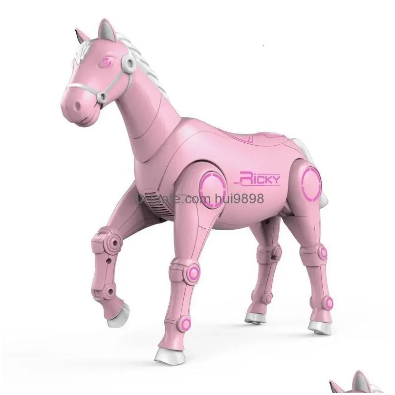 electricrc animals rc smart robot horse interactive remote control animal intelligent dialogue sing dance sound control pet electronic music toys