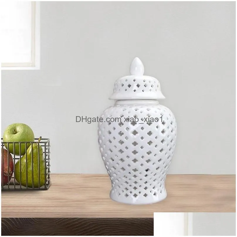 storage bottles modern ceramic ginger jar flower vase porcelain collectable