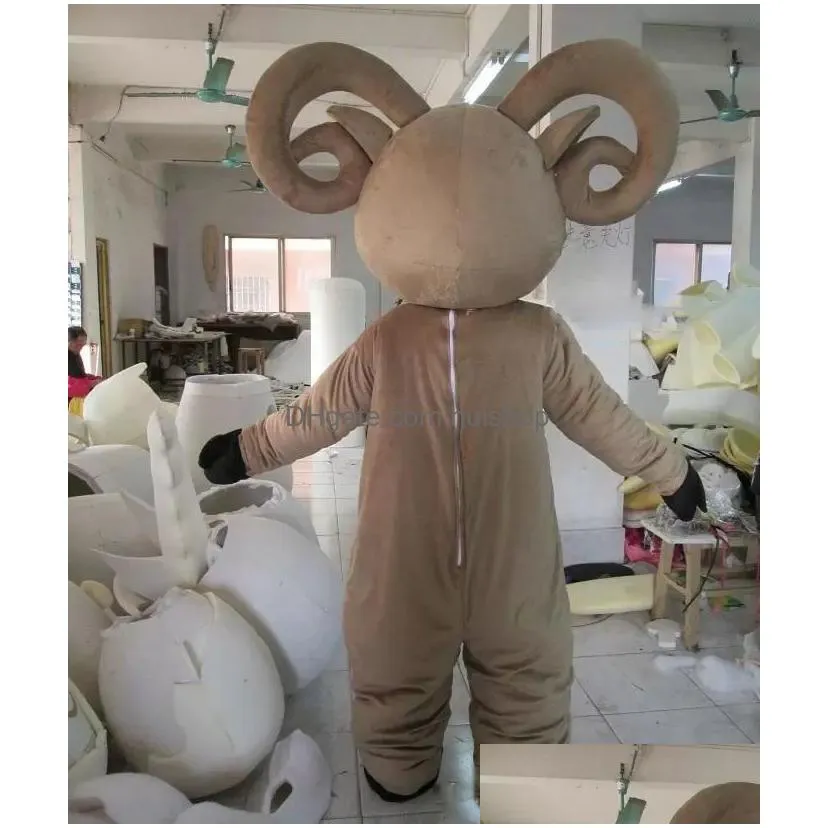 Mascot Factory Big Horn Goat Sheep Costume For Adt To Wear Drop Delivery Apparel Costumes Dhd8S