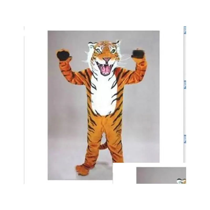Mascot Professional Custom Bengal Tiger Cat Head Costume Suit Halloween Drop Delivery Apparel Costumes Dhdsv