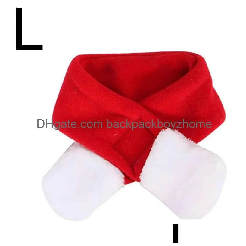 Dog Apparel Merry Christmas Cute Dog Apparel Small P Santa Hat Scarf Clothes Xmas Decoration Puppy Kitten Cat Cap Happy New Year Gift Dh2Wj