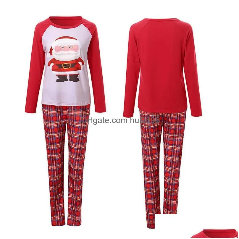 family christmas pajamas matching clothes set santa claus xmas pyjamas mother daughter father son outfit family look pjs 2110253831679