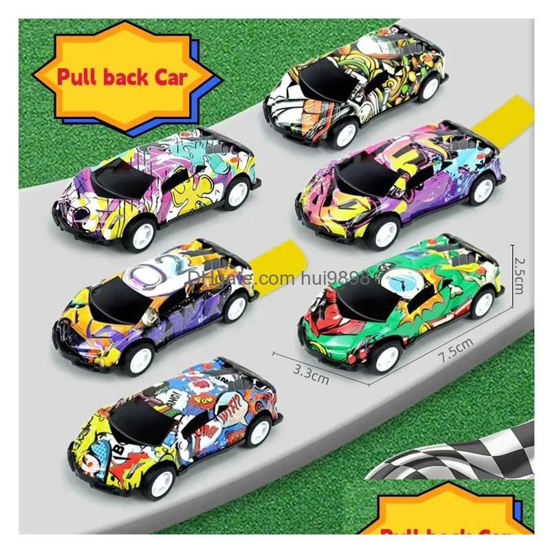 wholesale of 7.5cm metal sheet metal car alloy pull back cars toy male and female model racing gifts