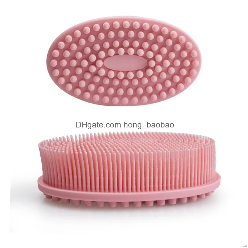 exfoliating silicone body scrubber easy to clean lathers well long lasting and more hygienic than traditional loofah 440