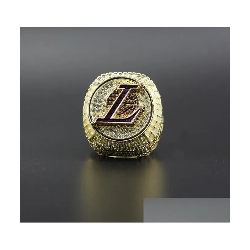 6pcs lk basketball bryant team champions championship ring set with wooden box trophy souvenir men women boy fan brithday gift 2023 hip hop jewelry sport