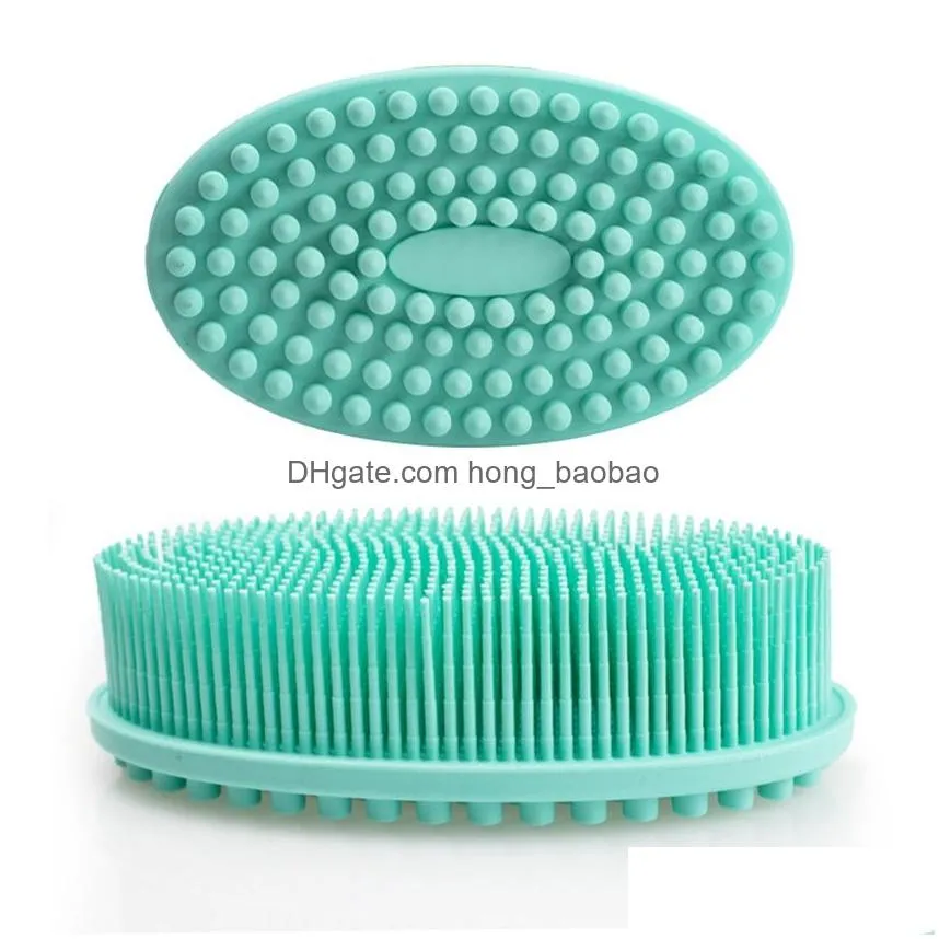 exfoliating silicone body scrubber easy to clean lathers well long lasting and more hygienic than traditional loofah 440