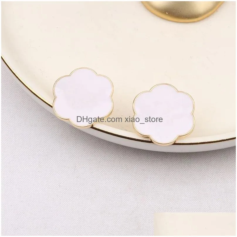 layers 18k gold plated 925 silver earring snumber double letters dangle drop metal earring ear studs for women wedding party