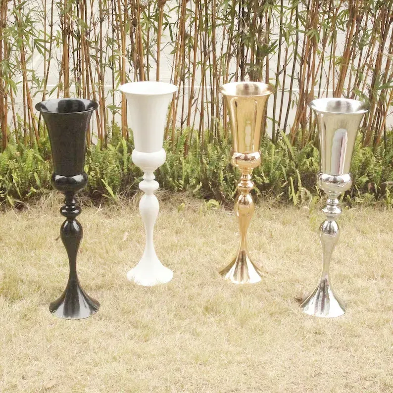 decoration Flower vase tall floor vases metal pillars plinth for wedding stage party events backdrop decor bridal shower couple shower ideas make458