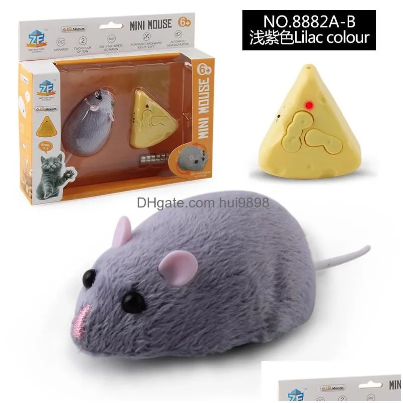 electricrc animals simulation infrared electric prank jokes remote control mouse model rc animals mouse on radio control for cat toys for kids