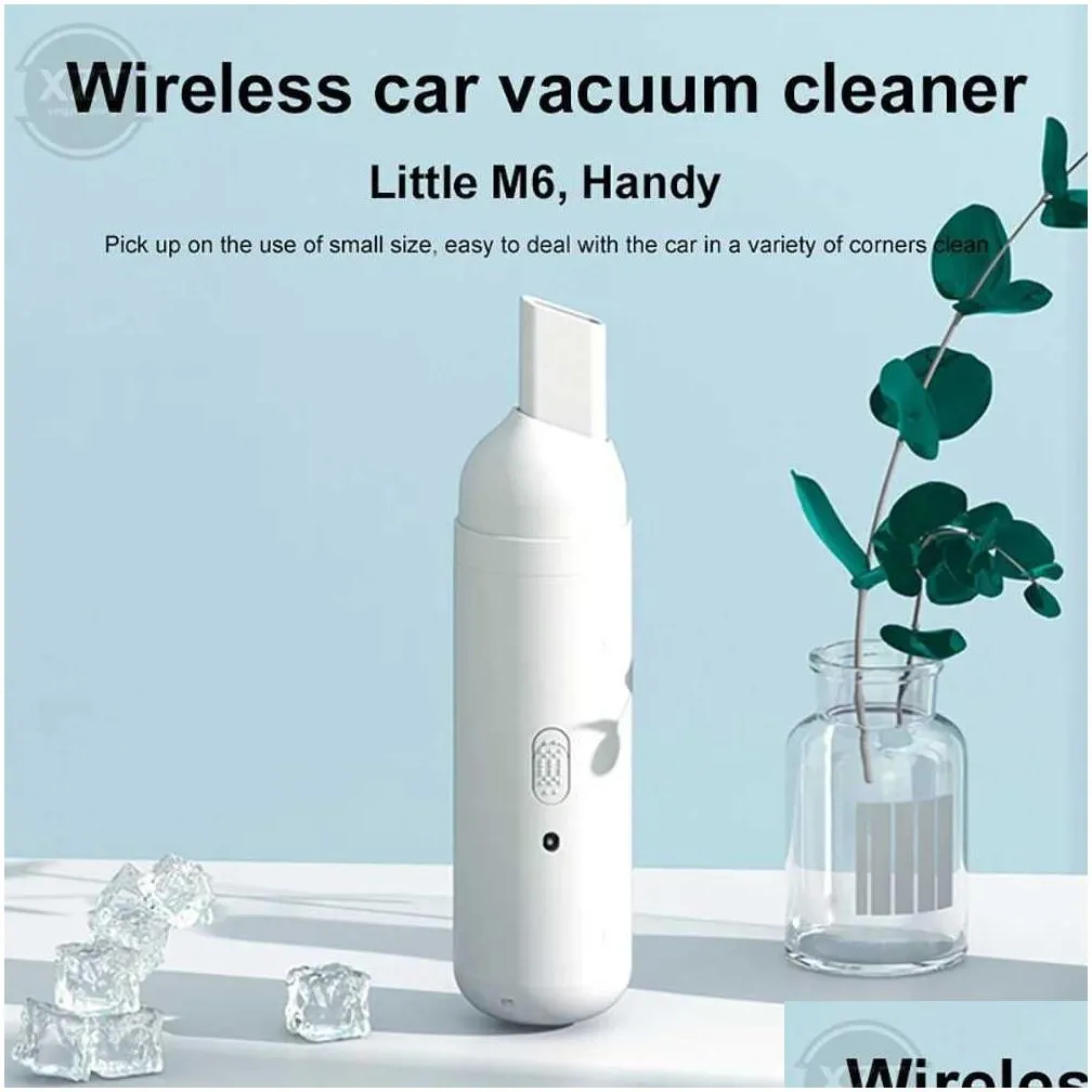 Car Vacuum Cleaner S Large Suction Portable Cleaning Mini Wireless Usb Handheld Rechargeable Drop Delivery Dh5Ld