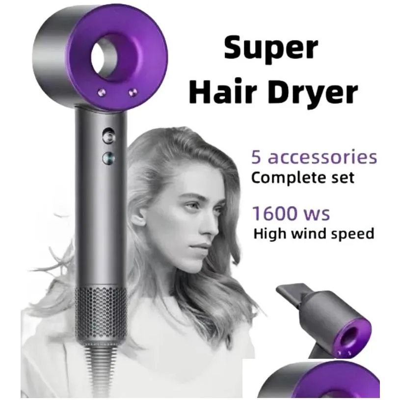 Other Home & Garden Hair Dryer 5 In 1 Salon Electric Dryerr Negative Ion Professional Travel Home Temperature Adjustable Care Drop Del Dhdvi