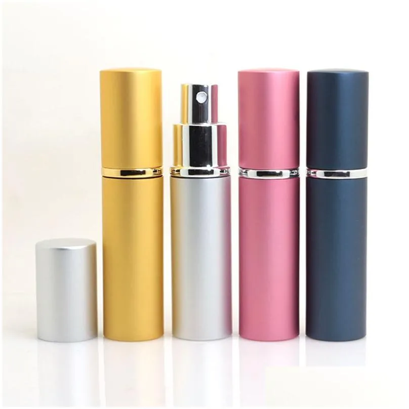 Perfume Bottle 10Ml Per Spray Bottle Divided Into Conventional Portable Parfum Bottles Aluminium Metal Shell Glass Liner Subpackage Dr Dhthf