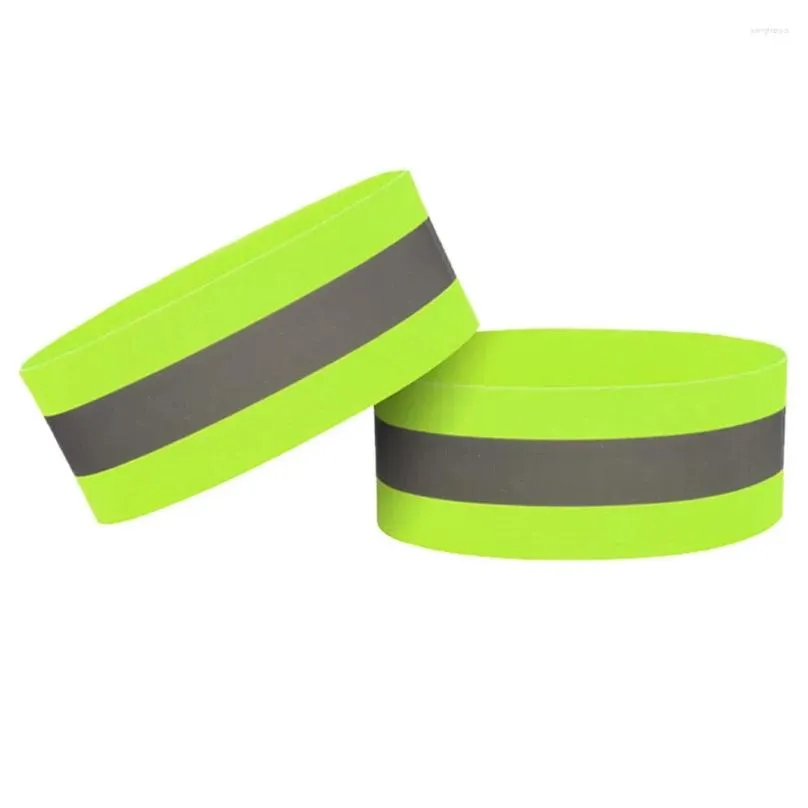 knee pads reflective bands adjustable bracelet strap high visibility safety straps for night walking cycling running