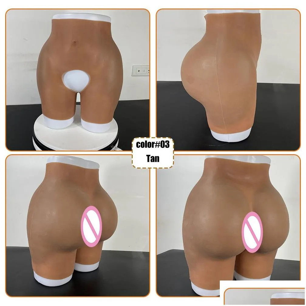 Breast Form Sile Butt Artificial Hip Shaper Padded Panties Sil Buttocks Pads Underwear African Woman Plus Size Shape Wear Drop Delive Dhhu9