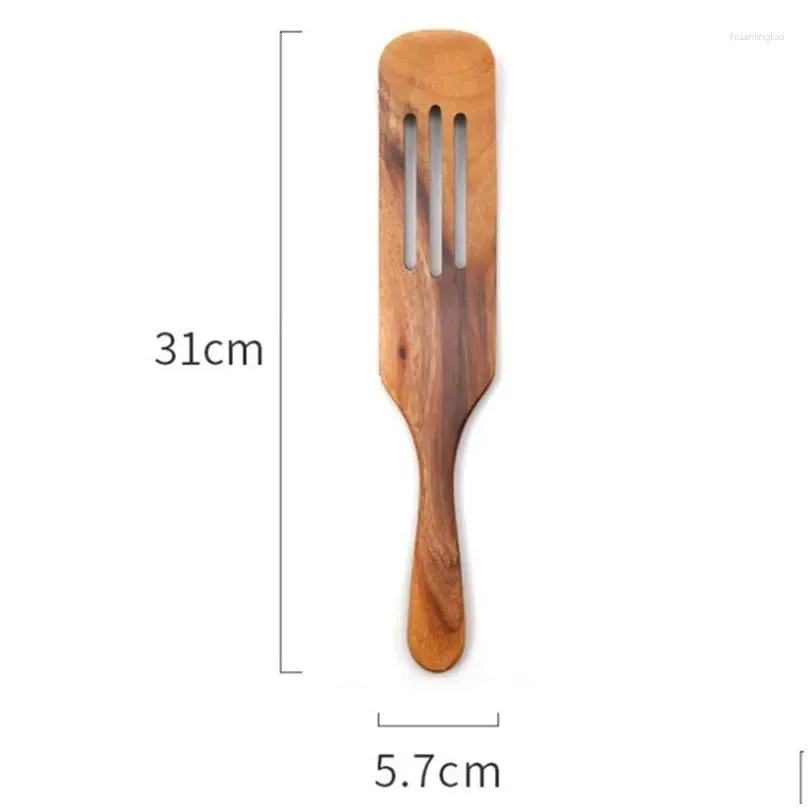 chopsticks 5 pcs wooden spurtles set natural teak kitchen utensils tools nonstick cooking for stirring serving