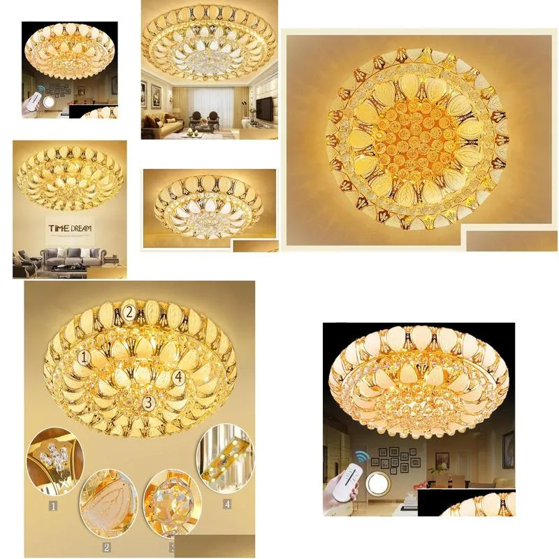  arrival k9 crystal chandelier 3 7 colour remote control pendant lamp luxury crystal ceiling light fixture lusters