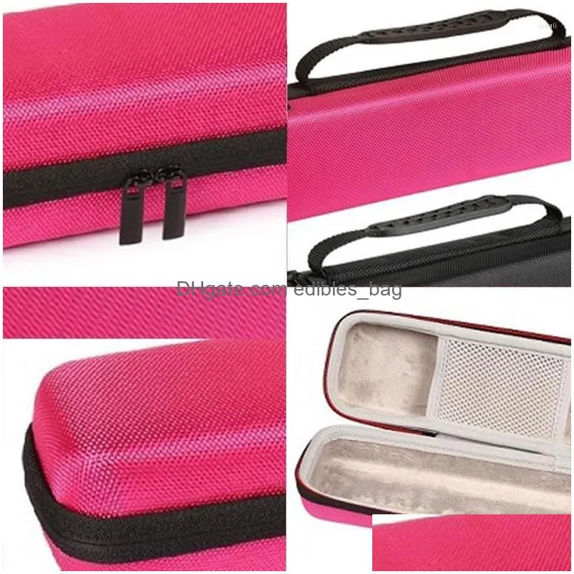 storage bags straightener travel case eva hair carrier styler bag with double zip handbag carrying for women