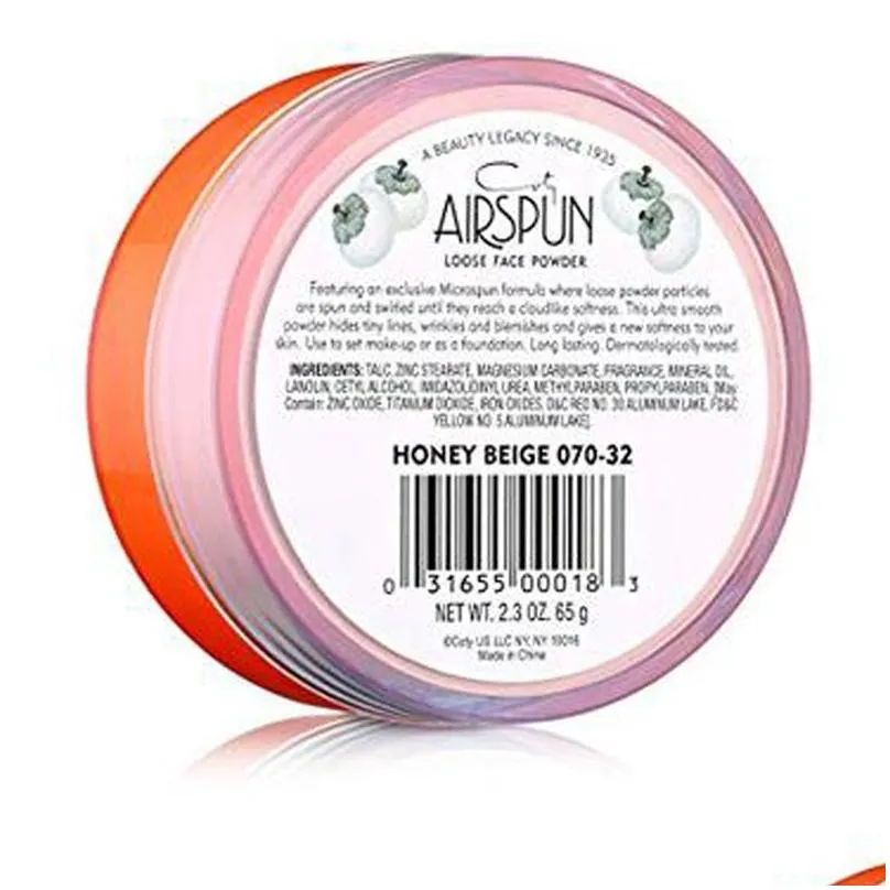 by dhl  airspun loose face powder 65g translucent extra coverage and translucent 2 colors stock ready