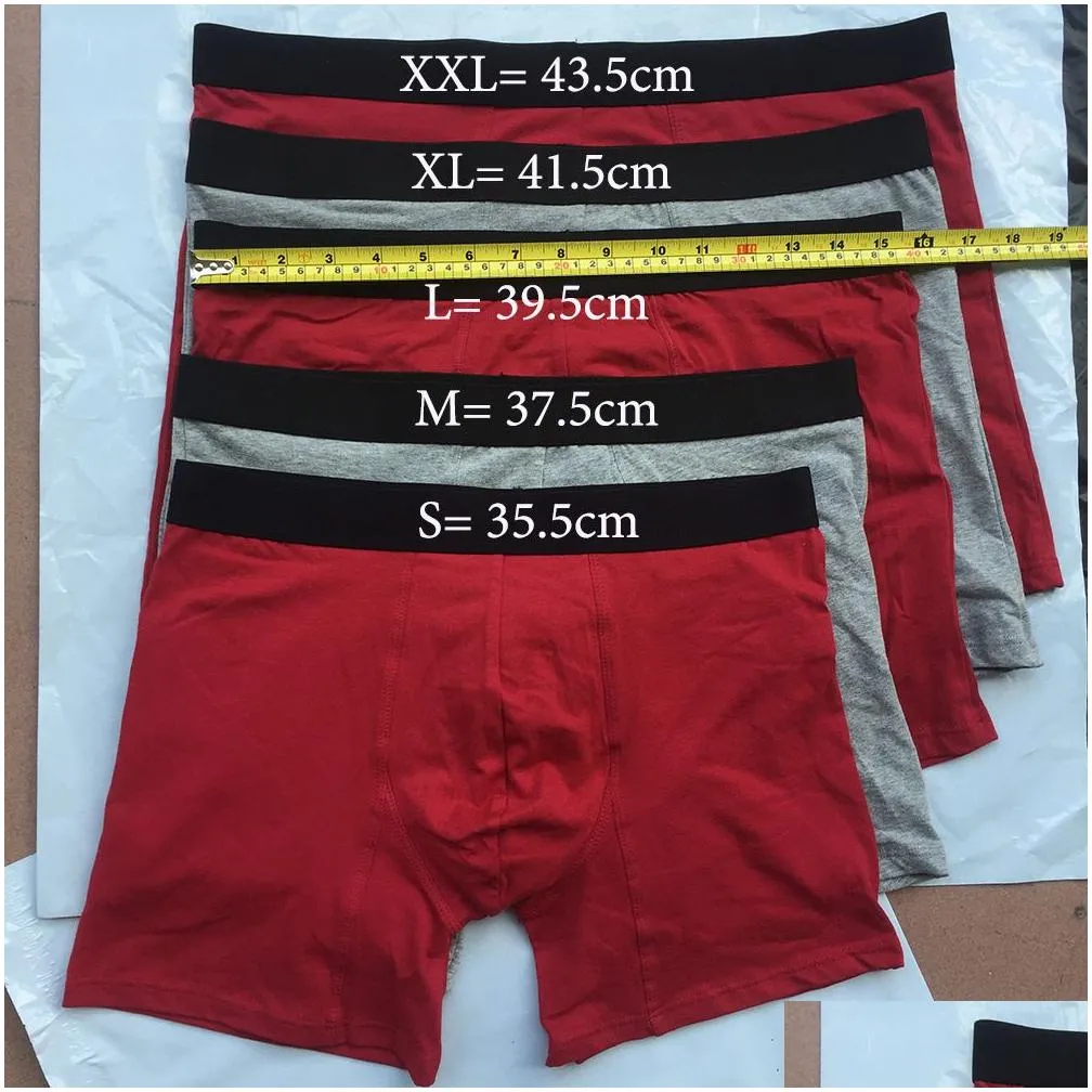 Underpants European Size Plus Cotton Men Underwear Boxer Shorts Long Leg Comfort Male Hombre Marca S M L Xl Xxl Lj200922 Drop Deliver Dhob2