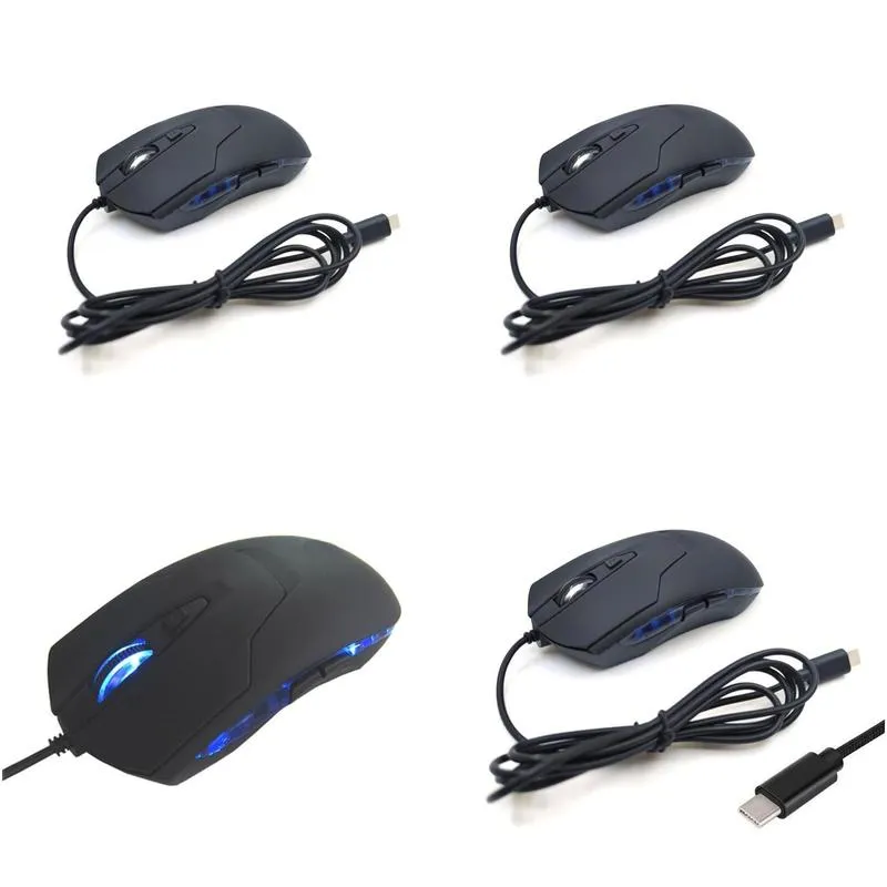 mice 3d type c wired mouse gaming mouse silent ergonomics optical mouse 2400 dpi computer mouse gamer for pc/laptop/desktop