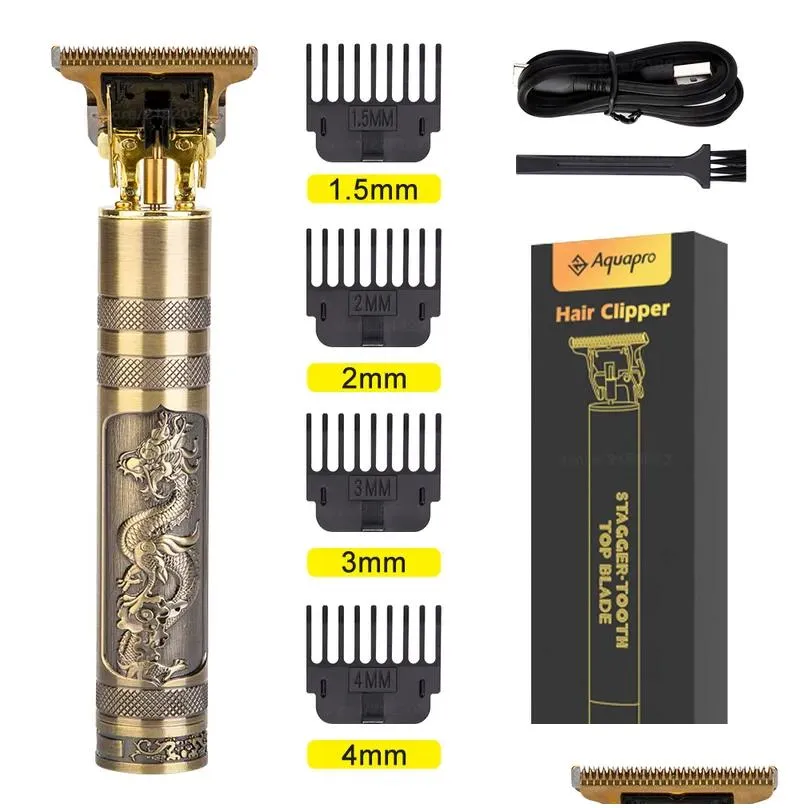 Hair Trimmer Hair Clippers Professional For Men Cutting Hine Cordless Electric Trimmers Barber Shop Set Beard Shaving 220225 Drop Deli Dhpte