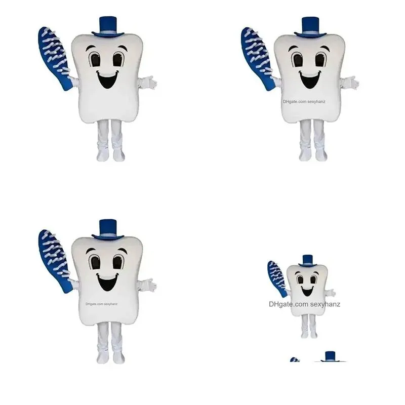 halloween blue toothbrush tooth mascot costume fancy party dress cartoon character carnival xmas easter advertising birthday party