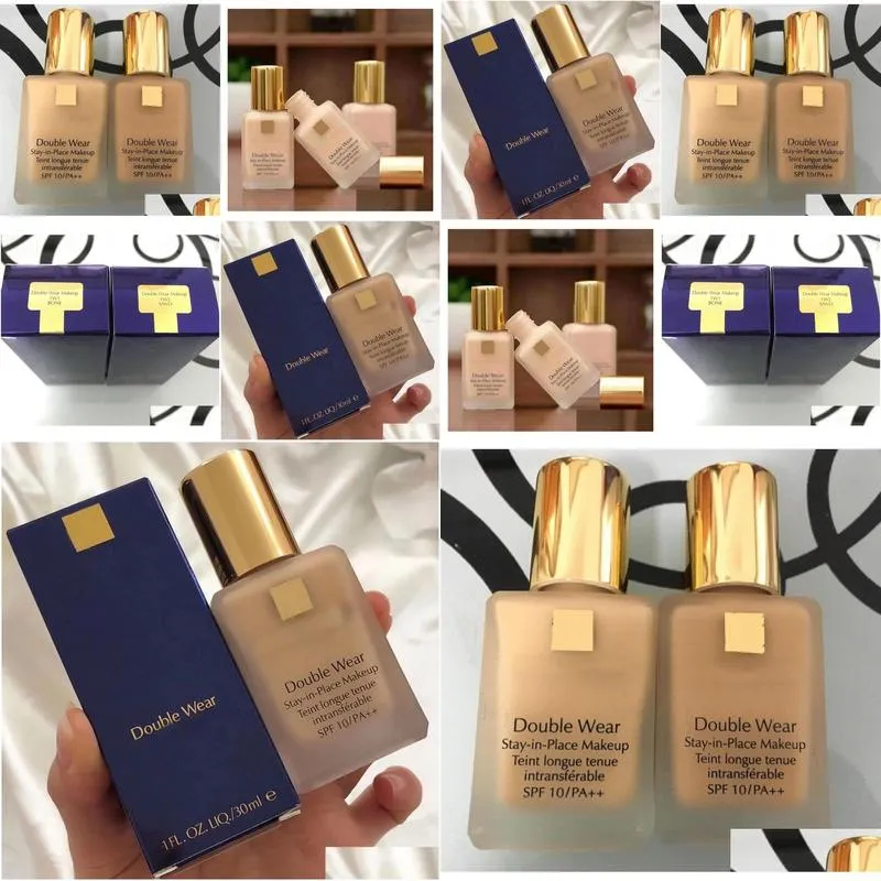 Other Health Beauty Items Coming Double Wear Stay-In-Place Makeup Liquid Foundation 30Ml 2 Colors Shop Version Drop Delivery Dhdkf