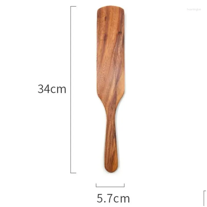 chopsticks 5 pcs wooden spurtles set natural teak kitchen utensils tools nonstick cooking for stirring serving