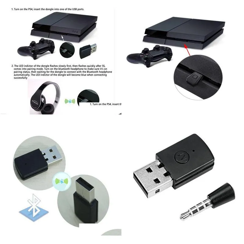 for ps4 bluetooth adapter suit for ps4 controller adaptador support bluetooth headphone for ps4 gamer wireless headset gift8758323