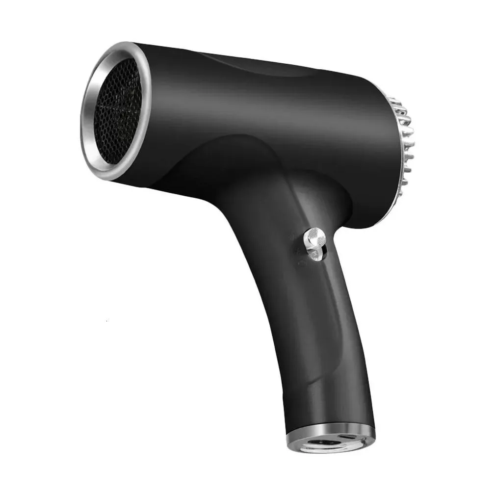 Other Massage Items Other Mas Items Portable Hair Dryer 2600Mah Cordless Handy Hairdryer 40500W Usb Rechargeable Powerf 2 Gears For Ho Dhyas