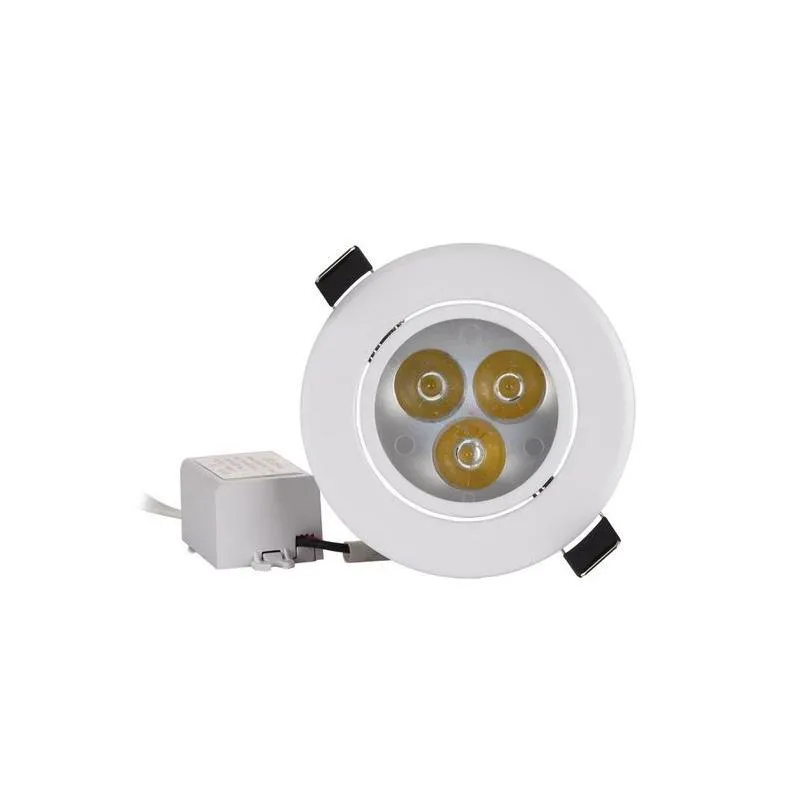 Downlights 9W 12W Led Downlight Dimmable Warm Pure Cool White Recessed Lamp Spot Light Ac85-265V295F Drop Delivery Lights Lighting Ind Dhsca