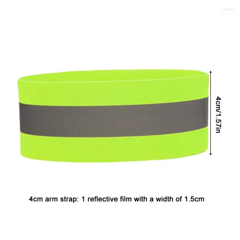 knee pads reflective bands adjustable bracelet strap high visibility safety straps for night walking cycling running