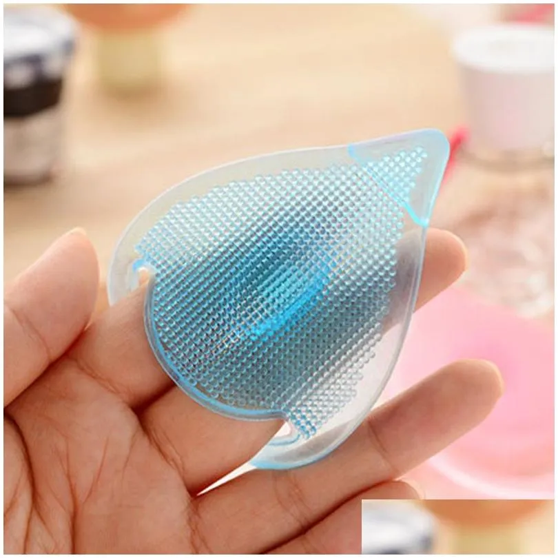 Other Health & Beauty Items 12Pcs/Lot Face Cleansing Exfoliating Brush Silica Gel Manual Facial Skin Scrubber Mas Removing Blackheads Dhxwy