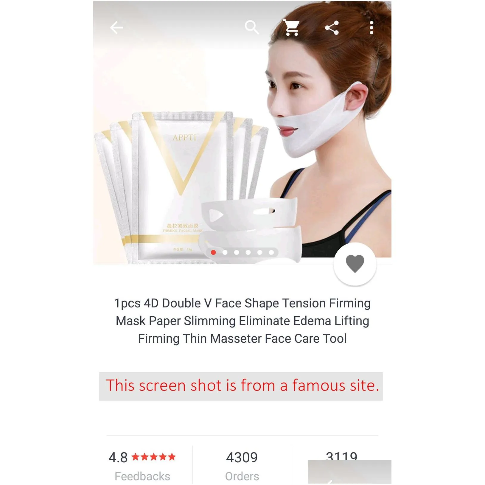 Other Health & Beauty Items Instant Firming Face Lift Mask 4D Double V Line Facial Tension Masks Slimming Eliminate Edema Lifting Firm Dhzst