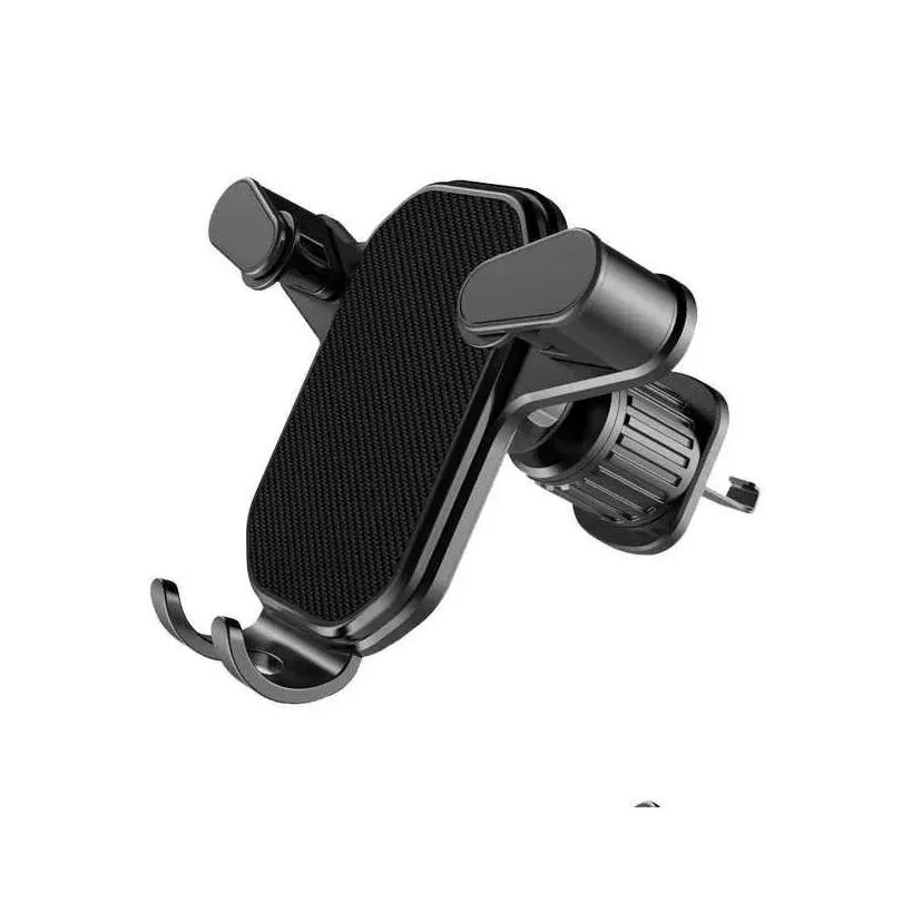 Car Holder Phone In Air Vent Hook Support Gps Stand 360 Degree Portable Mobile Drop Delivery Dhl6E