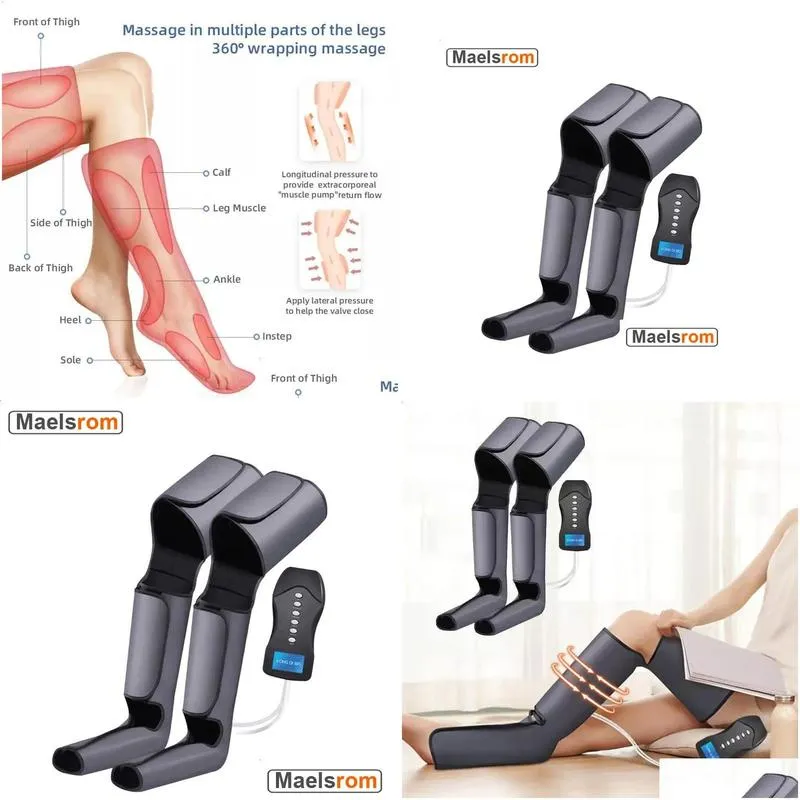 Leg Massagers Leg Masrs And Foot Masr With Bag Circation Sequential Air Compression Mas To Promote Blood Device Drop Delivery Health B Dhqwd