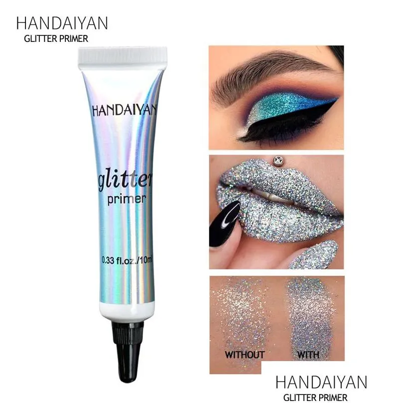 Eye Shadow Primer Handaiyan Eye Glitter Primer Intensifying Long Lasting Maximized Eyeshadow Primers Lips Eyes And Face Mtifunctional Dh0Fy