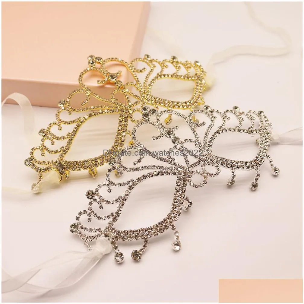 Other Luxury Party Eye Mask Masquerade Decoration Crown Alloy For Women Decor Accessories Gift 221008 Drop Delivery Dhx3I
