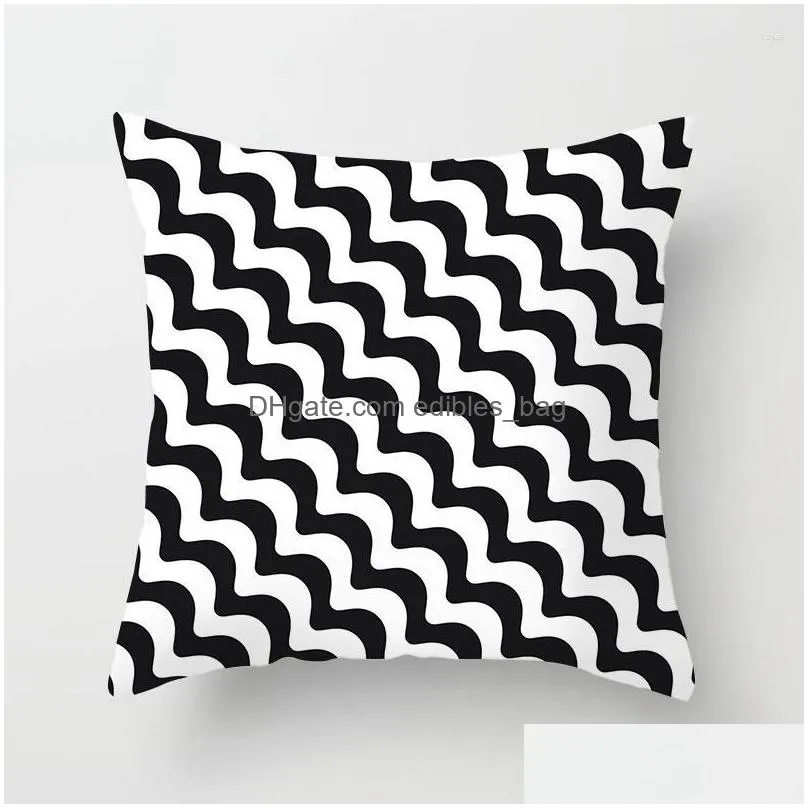 pillow pillowcase modern minimalist supplies sofa household geometric abstract