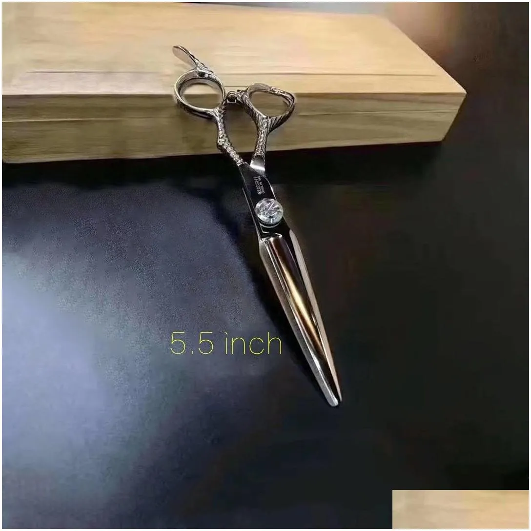 Hair Scissors 6 Professional Salon Jagu Set Cutting Barber Haircut Thinning Shear Hairdressing Drop Delivery Dhxcn